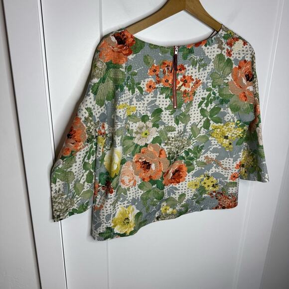 Anthropologie HD In Paris Bloomfield Floral Lightweight Pocket Blouse Size Small - Picture 5 of 7